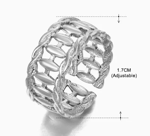 Adjustable Popular Stainless Steel Ring for Women