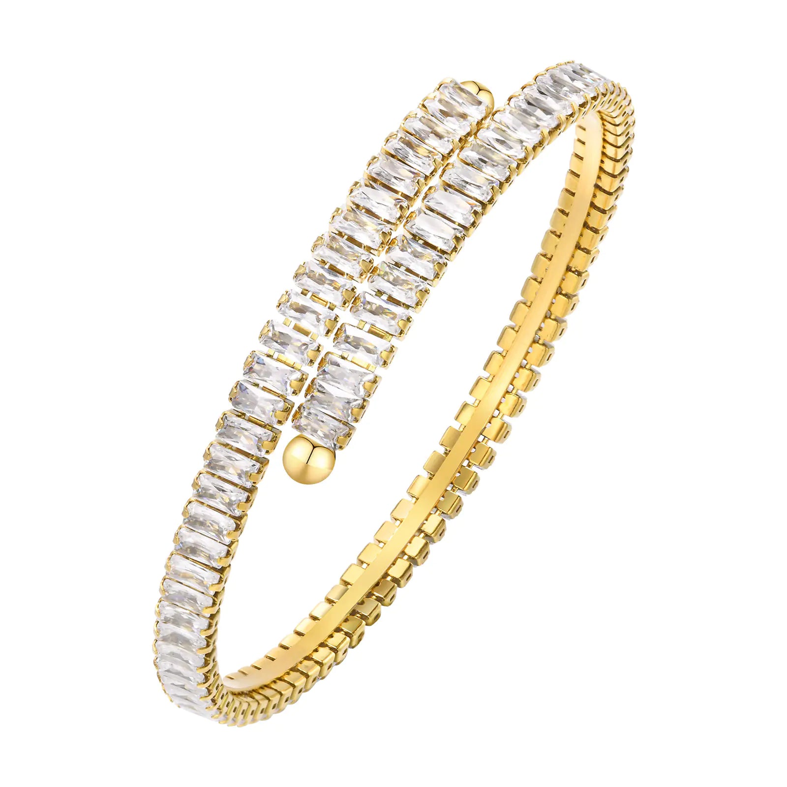 Simple Square Zircon armband