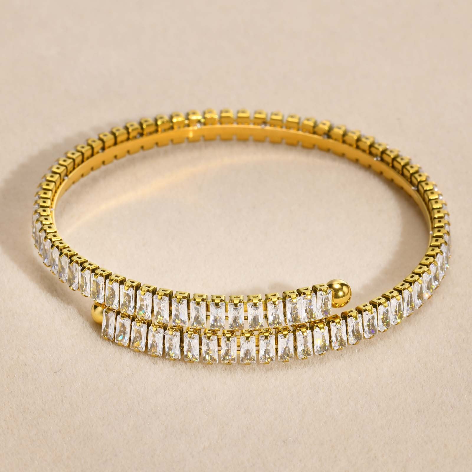 Simple Square Zircon armband