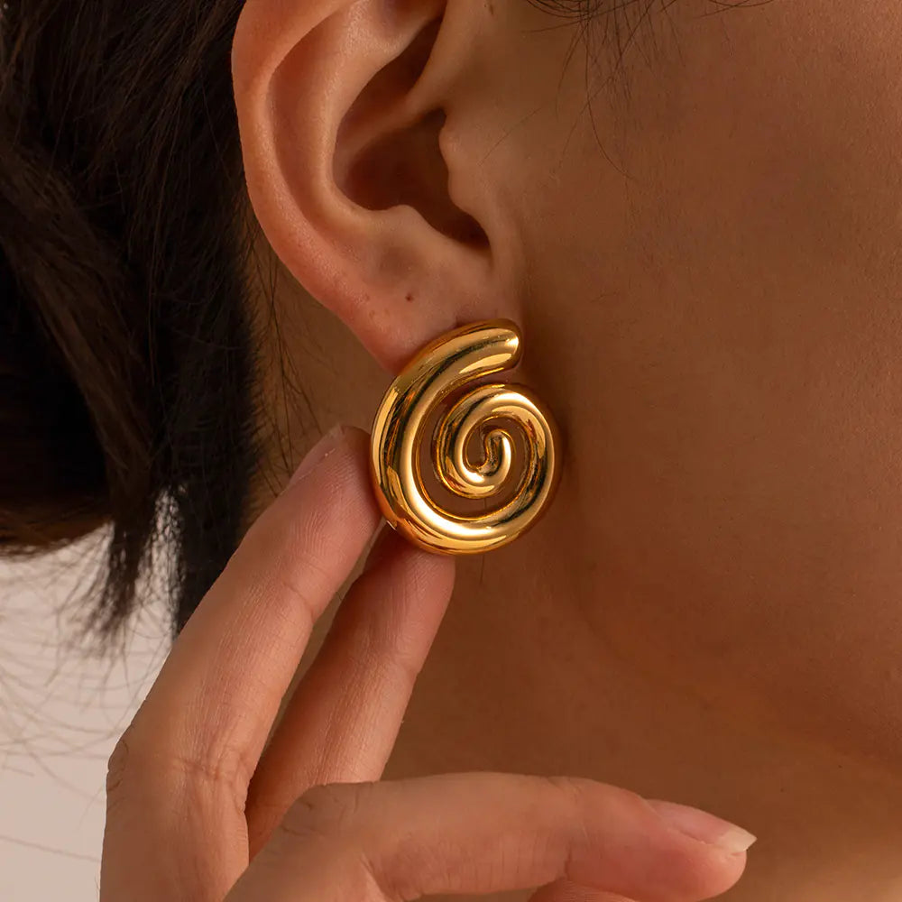Twisted Hoop oorbellen