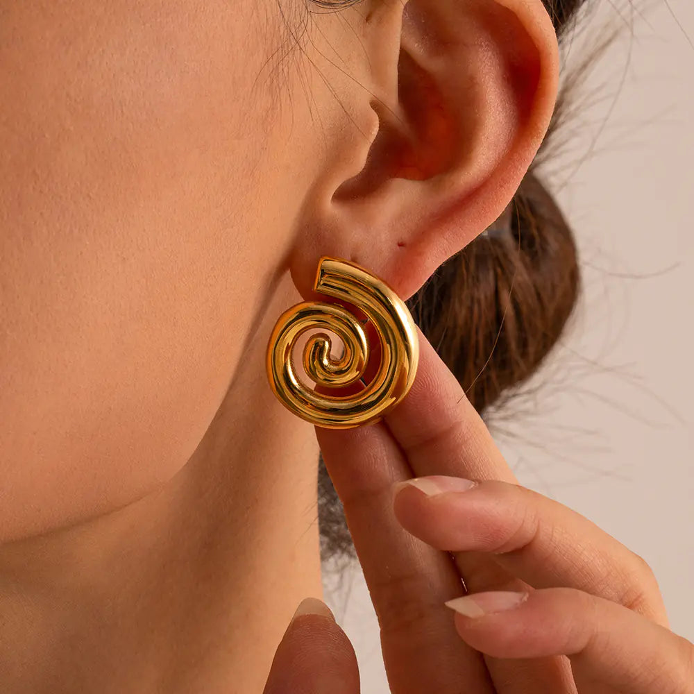 Twisted Hoop oorbellen