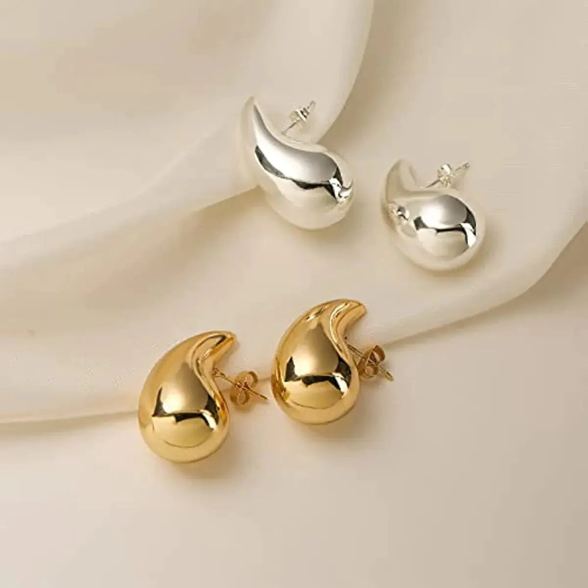 Chunky Waterdrop oorbellen