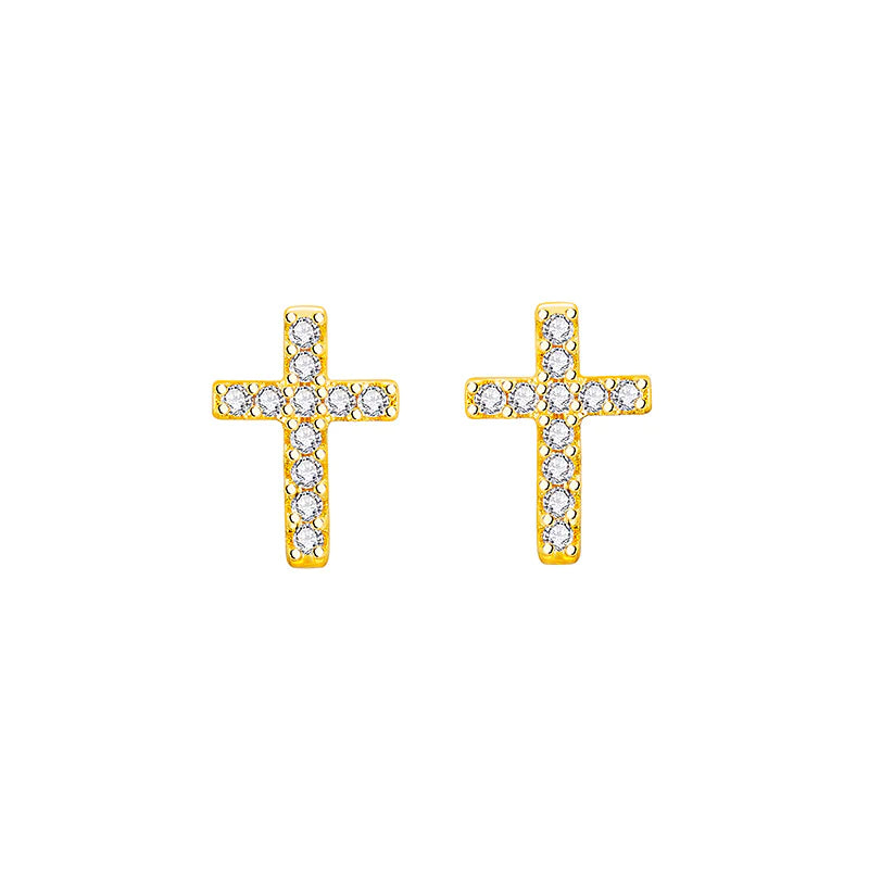 Cross Charm oorbellen